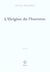 L'origine de l'homme