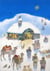 Calendrier de l'avent - nativité sous la neige