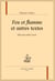 "feu et flamme" et autres textes
