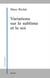 Variations sur le sublime et le soi