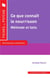 Ce que connaît le nourrisson - méthodes et faits, 16 fiches pour comprendre le concept
