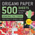 Origami paper : 500 sheets kimono patterns 4" 10 cm
