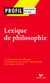 Lexique de philosophie