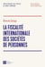 La fiscalité internationale des sociétés de personnes