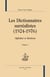 Les dictionnaires surréalistes (1924-1976) - alphabet et déraison