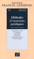 Methodes d'exercices juridiques