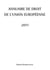 Annuaire de droit de l'Union Européenne