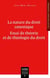 La nature du droit canonique : essai de théorie et de théologie du droit