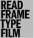 Read frame type film