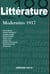 Littérature n° 188 (4/2017) Modernités 1917
