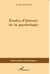 Études d'histoire de la psychologie