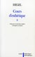 Cours d'esthetique Tome 2