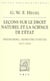 Leçons sur le droit naturel et la science de l'Etat - Heidelberg, semestre d'hiver 1817-1818