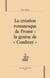 La création romanesque de Proust : la genèse de "Combray"