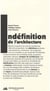 Indéfinition de l'architecture