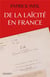 De la laïcité en France