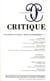 Revue Critique n.774 : la mise en scène : mort ou mutation ?