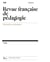 REVUE FRANCAISE DE PEDAGOGIE, NO 225/2024. VARIA