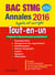 Annales bac - sujets et corrigés - le tout-en-un - terminale stmg (édition 2016)