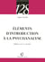 Elements d'introduction a la psychanalyse