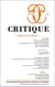 Revue Critique n.792 : "rêves de la raison"