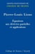 EQUATIONS AUX DERIVEES PARTIELLES ET APPLICATIONS