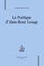 La poétique d'alain-rené lesage
