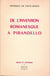 De l'Invention romanesque à Pirandello