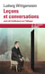 Leçons et conversations sur l'esthétique, la psychologie et la croyance religieuse - conférence sur l'éthique