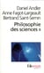 Philosophie des sciences