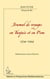 Journal de voyages en turquie et en perse - 1734-1744