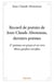 Recueil de poésies de Jean-Claude Abonneau, derniers poèmes