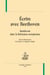 Écrire avec Beethoven : Beethoven dans la littérature européenne