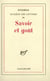 Hygiene des lettres - iii - savoir et gout