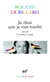 Je dirai que je suis tombé/La boîte à outils