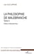 La philosophie de Malebranche Tome 2
