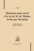 Mémoires pour servir à la vie de monsieur de Voltaire, écrits par lui-même
