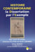 La dissertation en histoire contemporaine par l'exemple