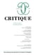Revue Critique n.875 : Perdre le Nord ? Passions polaires
