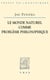 Le monde naturel comme problème philosophique