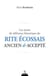 Les textes de référence historique du rite écossais ancien & accepté