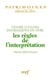 Les Règles de l'interprétation