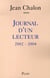 Journal d'un lecteur, 2002-2004
