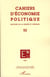 Cahiers d'économie politique n.52 : histoire de la pensée et théories