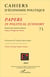 Cahiers d'économie politique n.71 : histoire de la pensée et théories