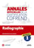 Annales officielles de la certification cofrend - radiographie - niveau 1 - questionnaire tronc commun