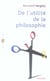 De l'utilite de la philosophie