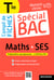 Spécial bac : compil de fiches - maths-SES - terminale bac 2022 - tout le programme des 2 spécialités en 120 fiches visuelles