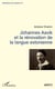 Johannes Aavik et la renovation de la langue estonienne