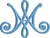 Autocollant monogramme marial